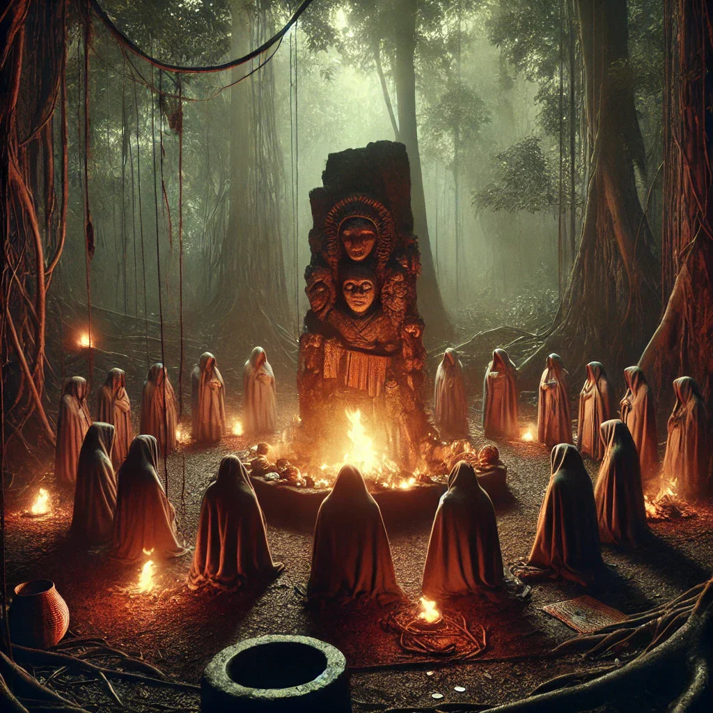 An illustration of an ancient cult